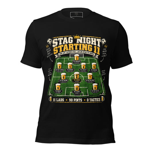 Stag Night Starting 11  T-Shirt