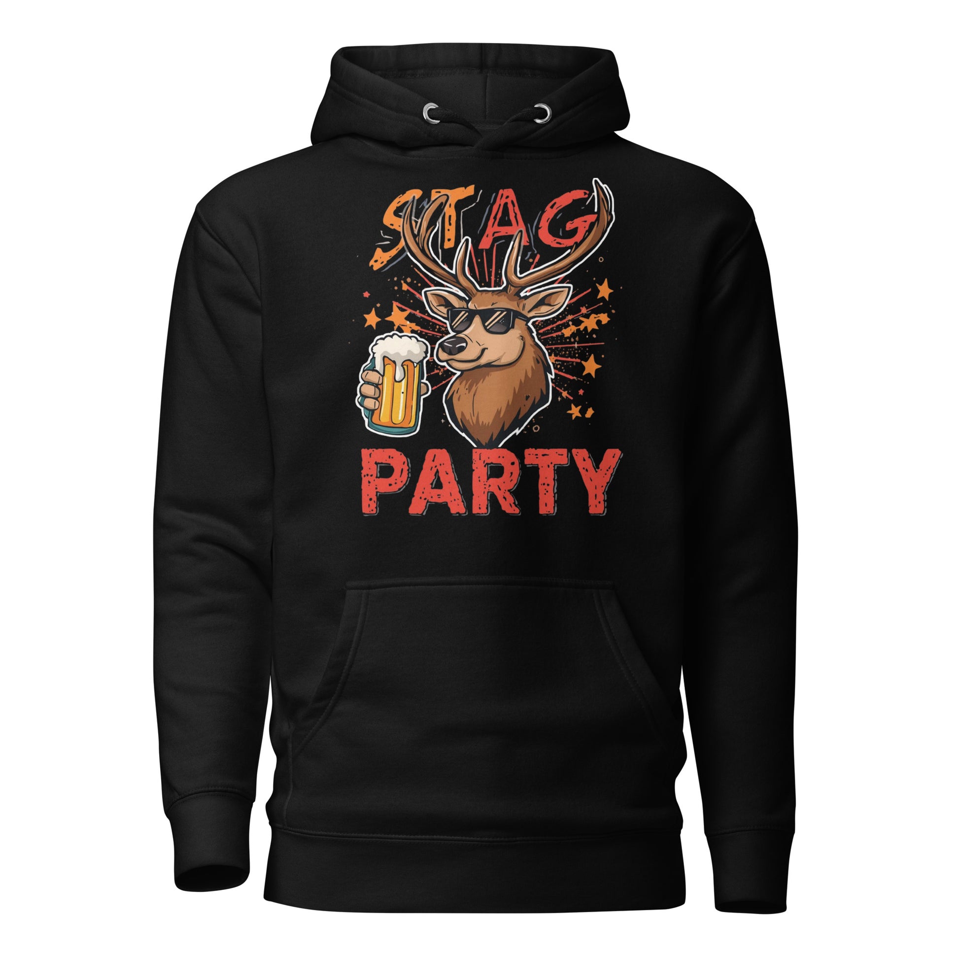 Black Stag Party Hoodie