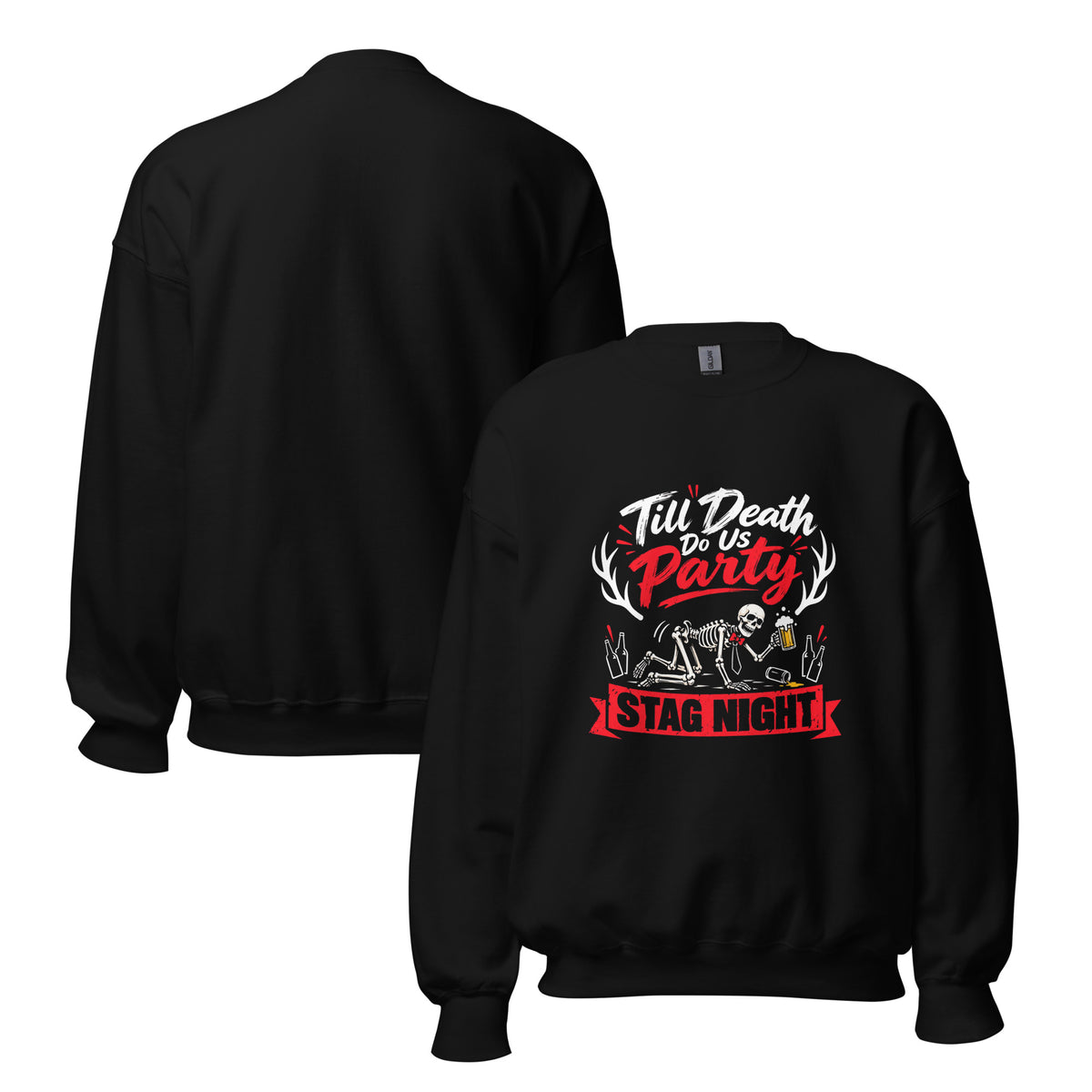 Till Death Do Us Party Stag Party Black Jumper
