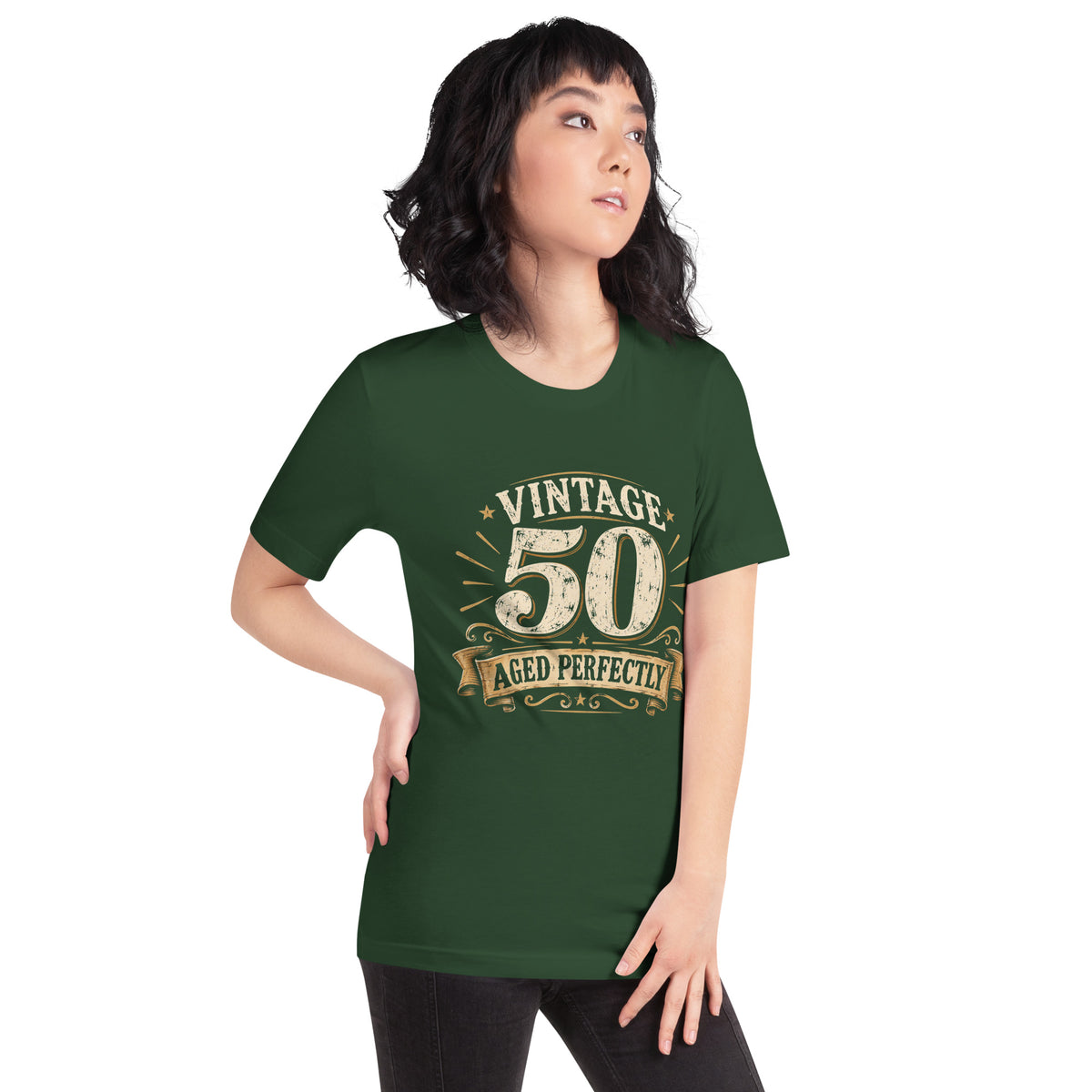 Vintage 50 Aged Perfectly Birthday T-Shirt