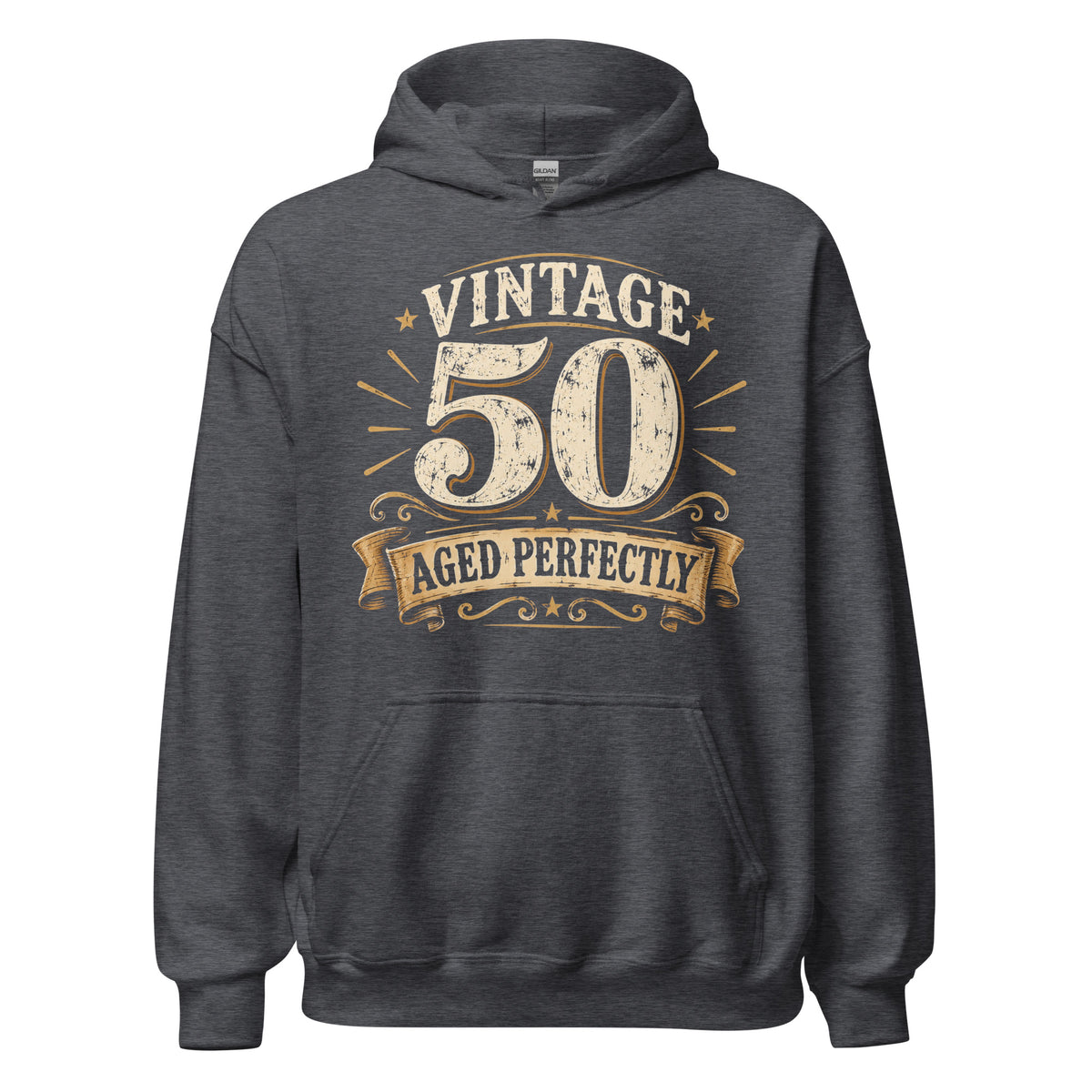 Vintage 50 Aged Perfectly Grey Hoodie