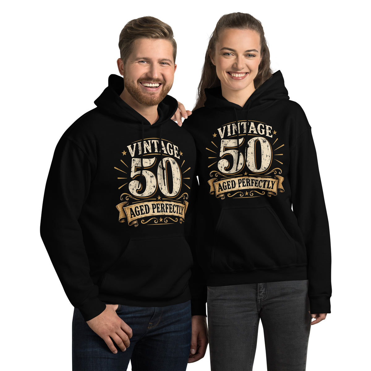 Vintage 50 Aged Perfectly Unisex Hoodie