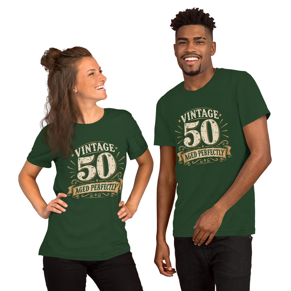 Vintage 50 Aged Perfectly Unisex T-Shirt