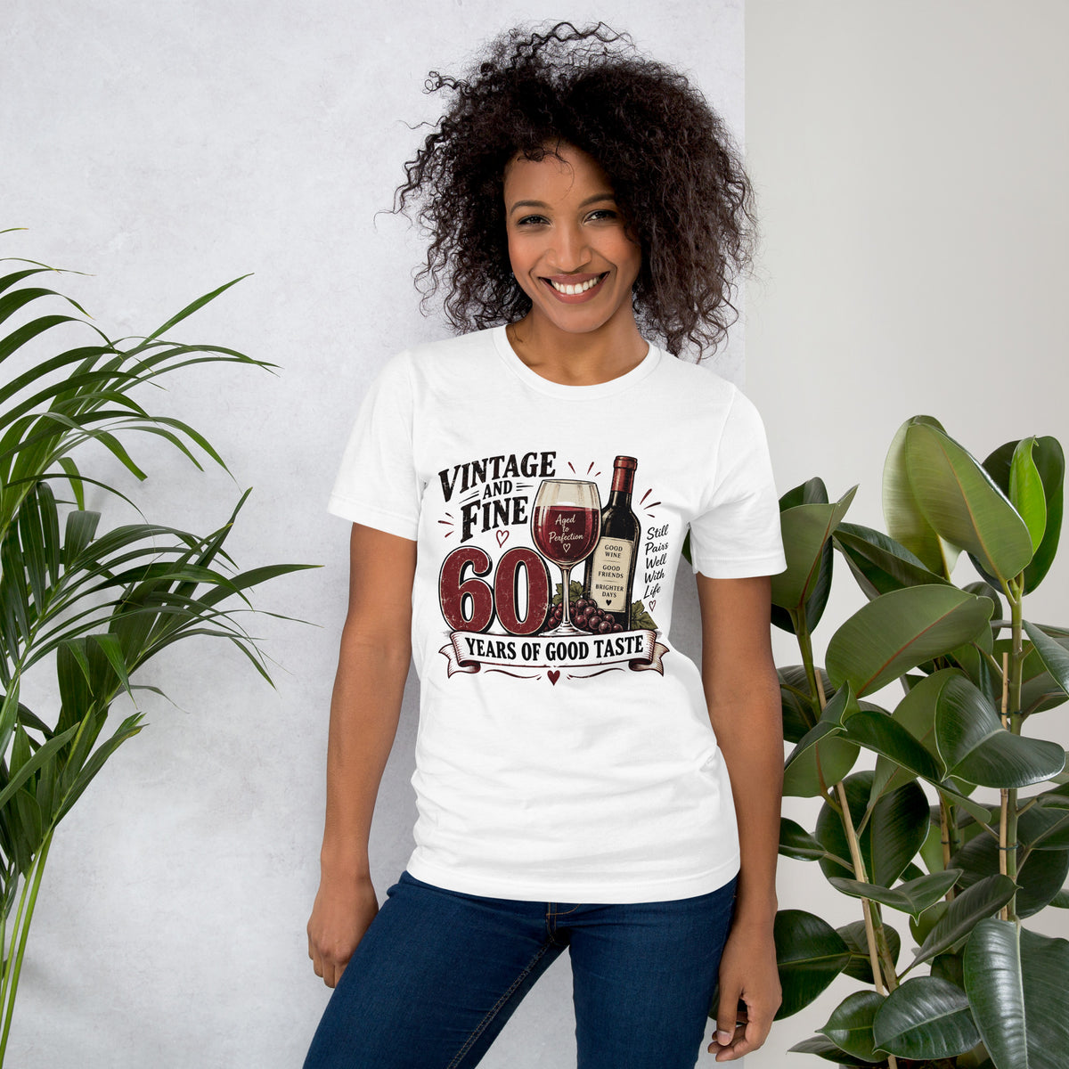 Vintage And Fine At 60 White T-Shirt