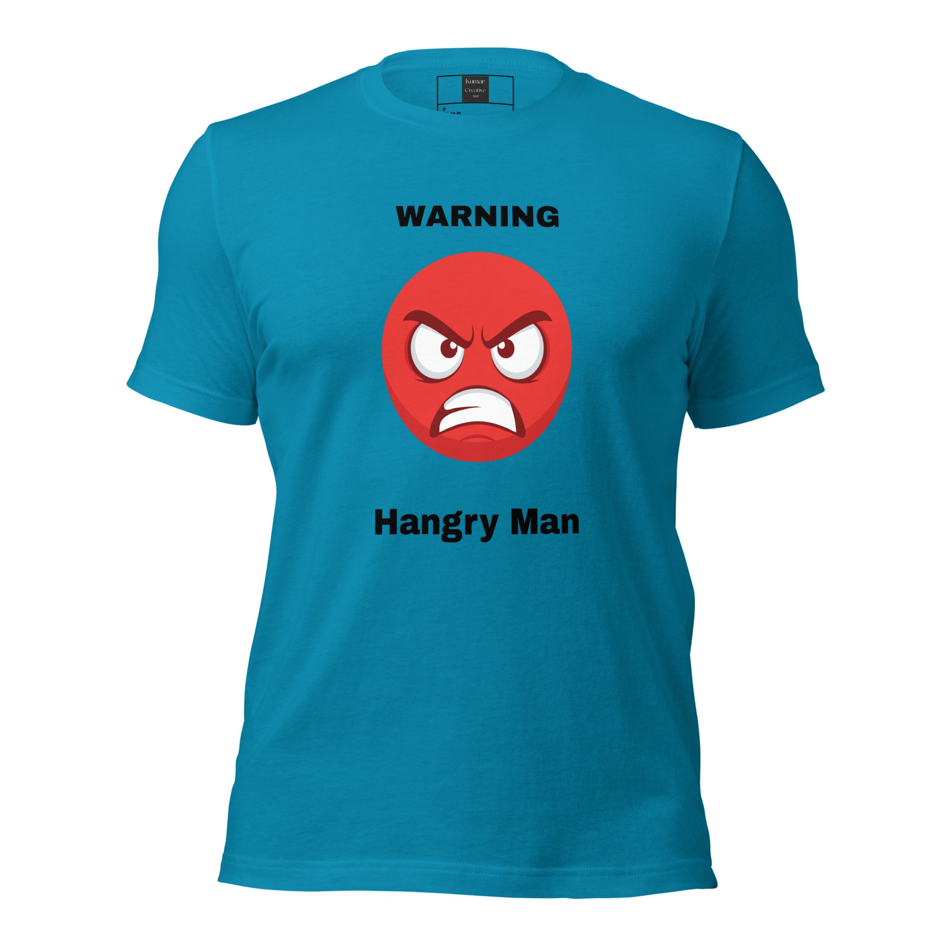 Warning Hangry Man Aqua Tee