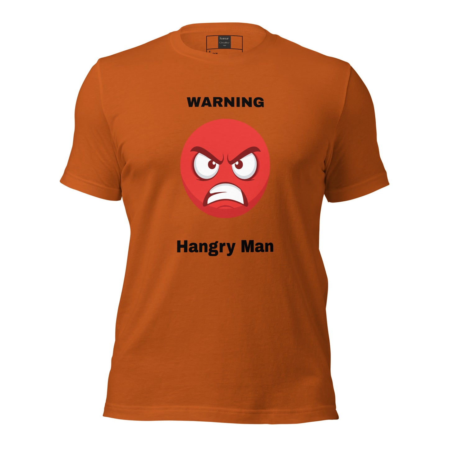 Brown Warning Hangry Man Tee