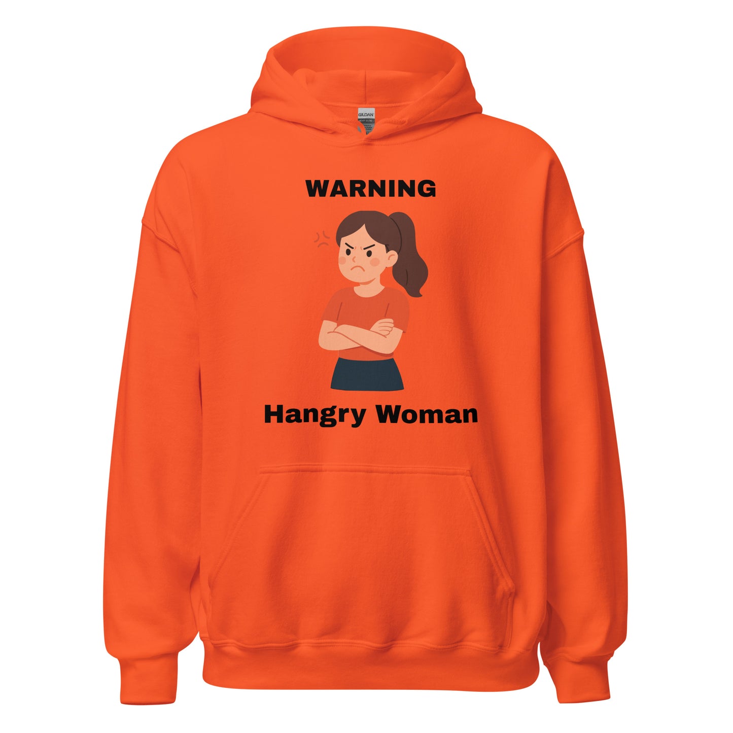 Hangry Woman Woman Orange Hoody
