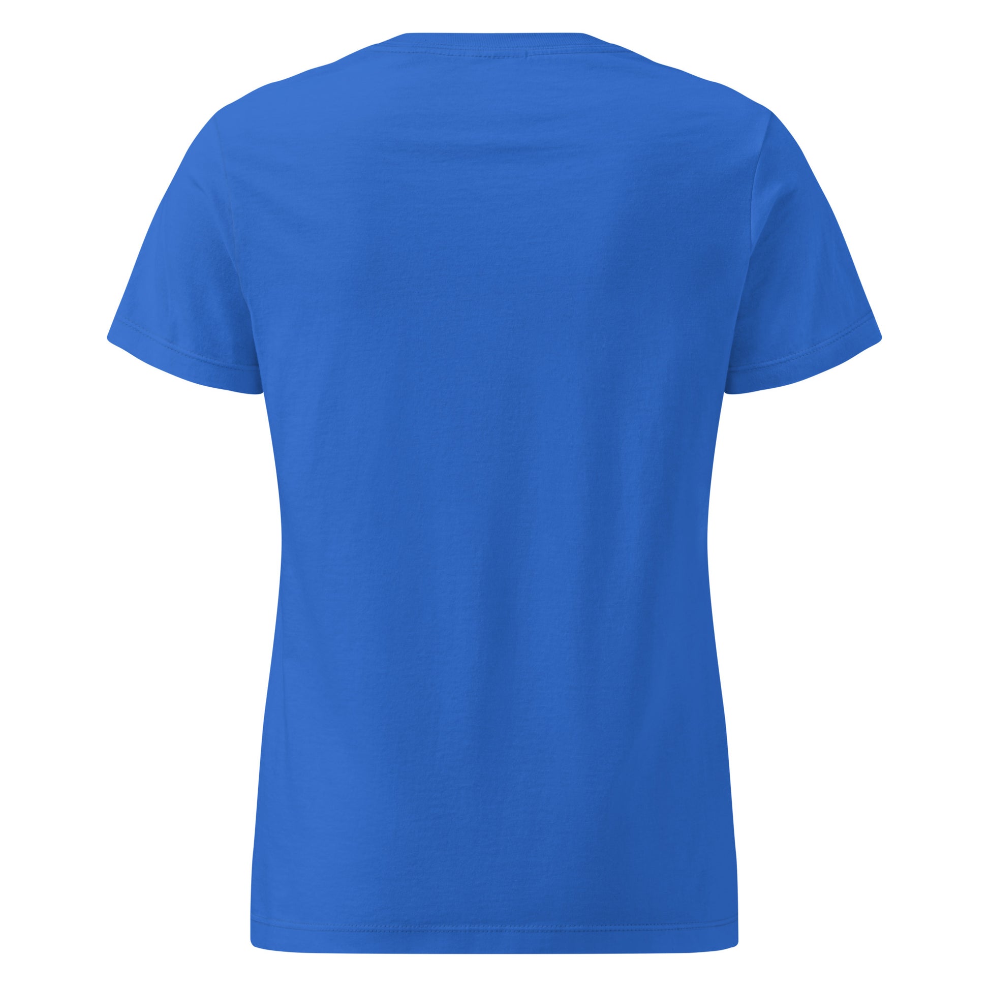 Back Of Warning Hangry Woman Blue Tee