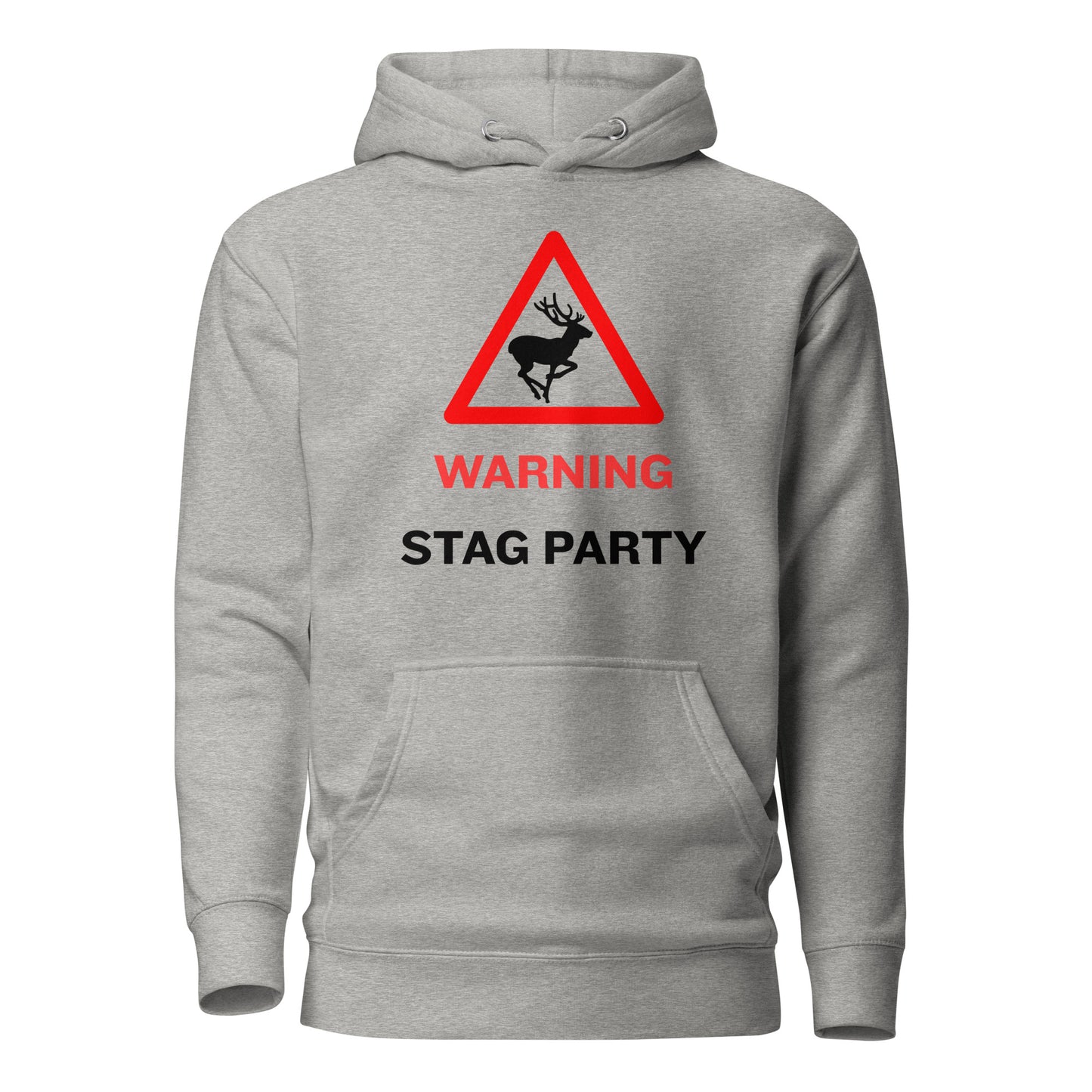 Warning Stag Party Grey Hoodie
