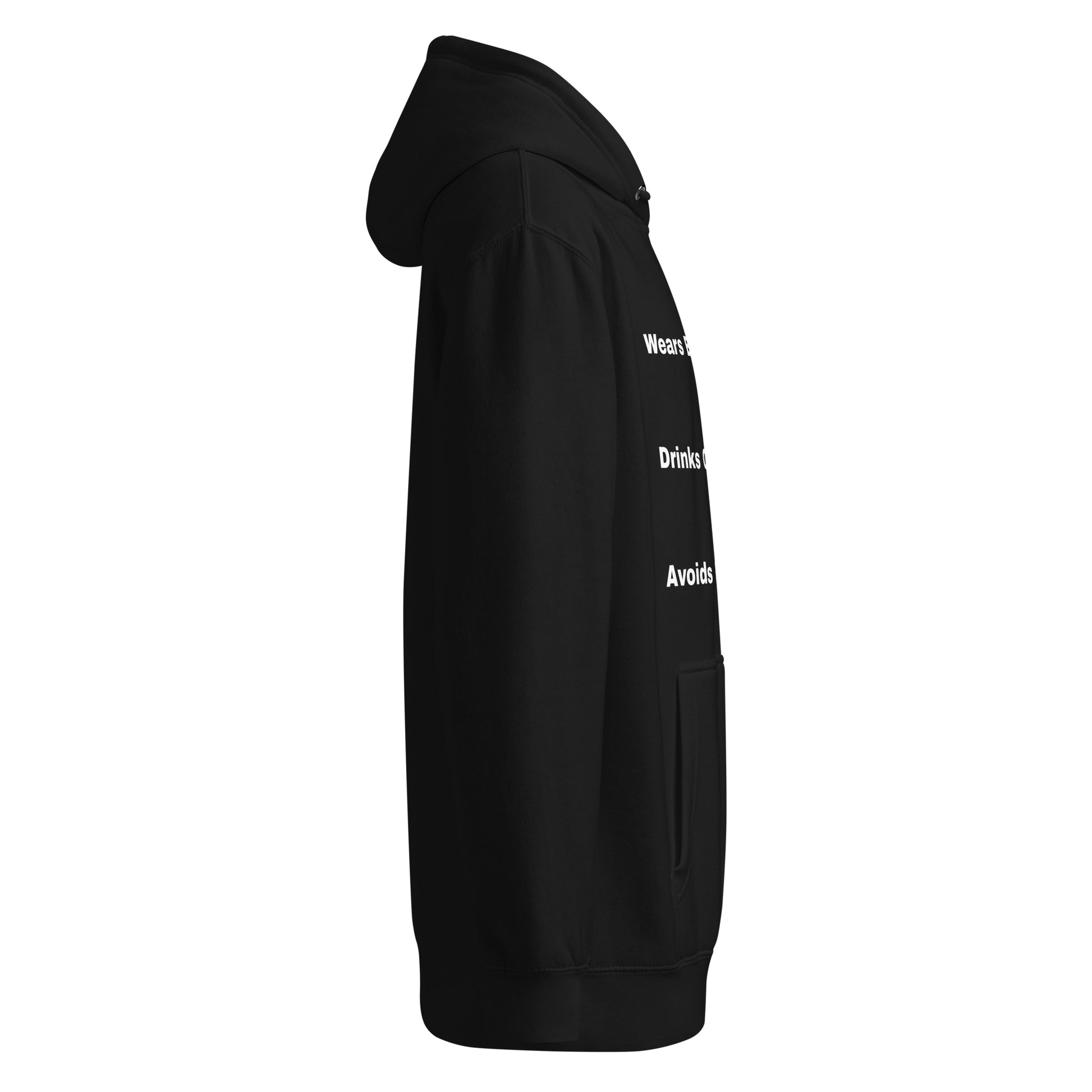 Edge Of Wears Black Drinks Coffee Hoodie