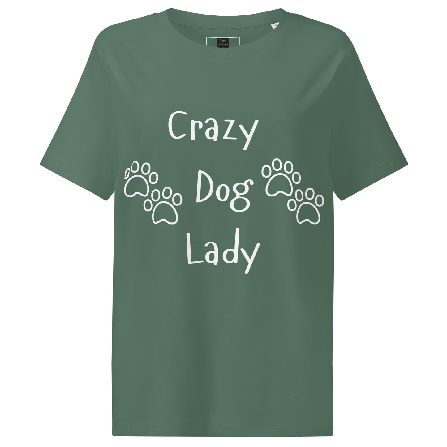 Crazy Dog Lady Green T-Shirt