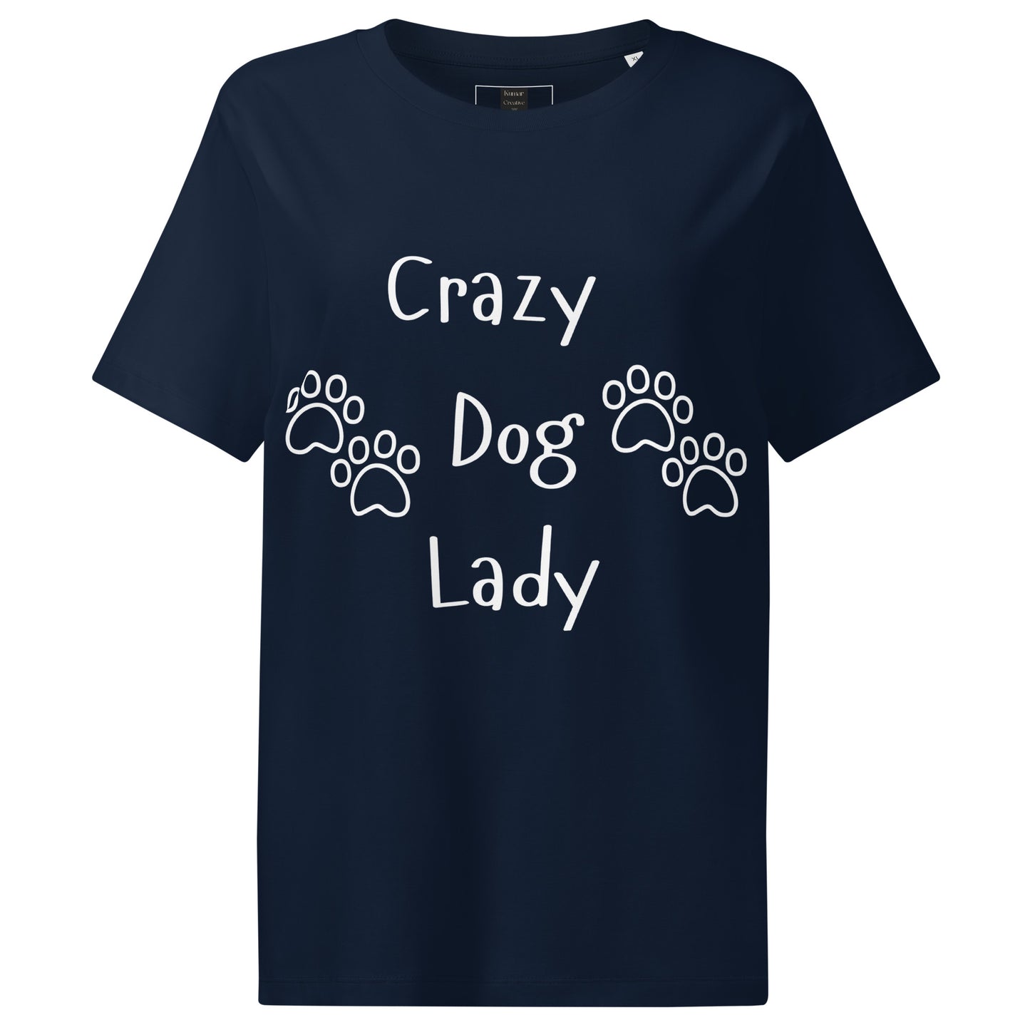 Navy Crazy Dog Lady Tee