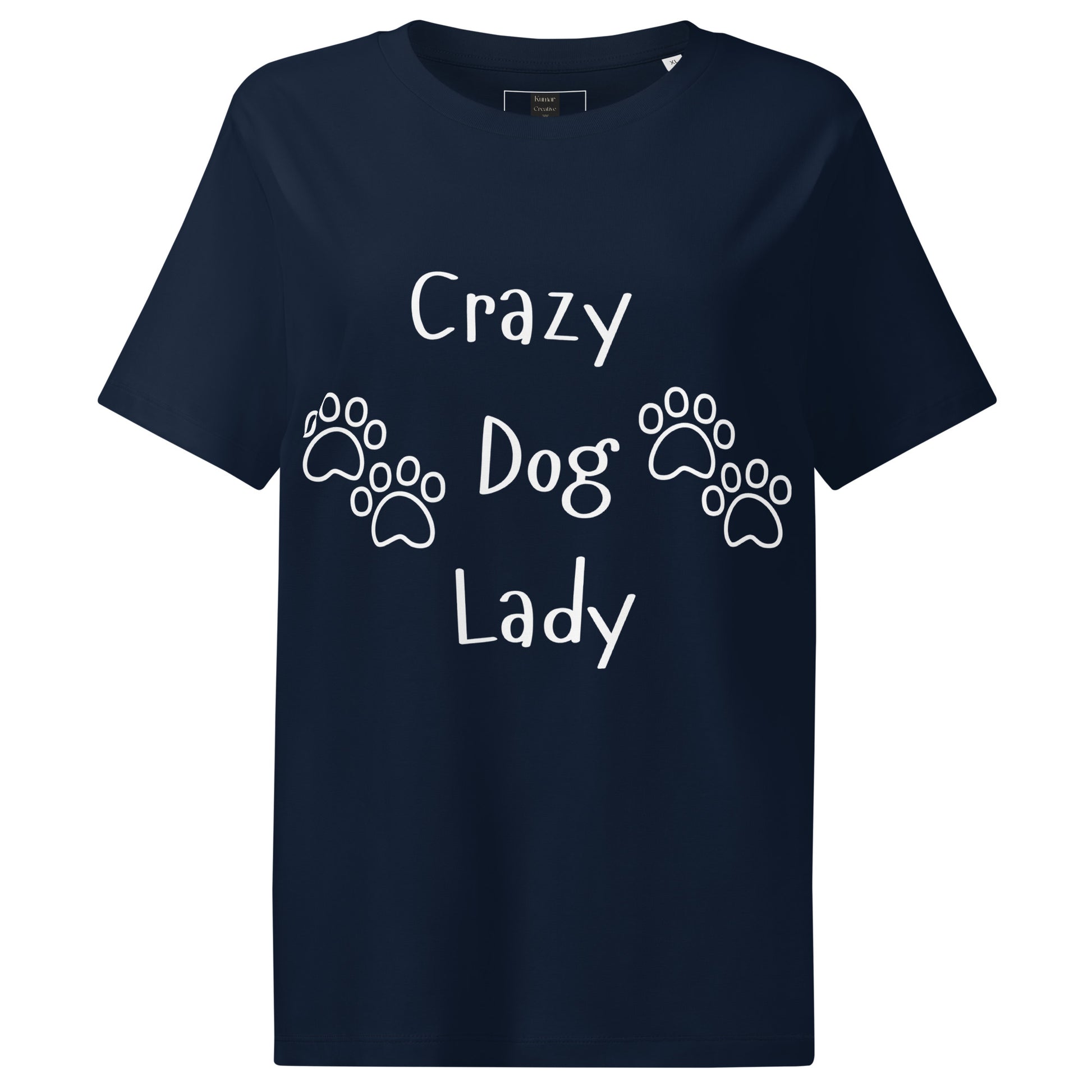 Navy Crazy Dog Lady Tee