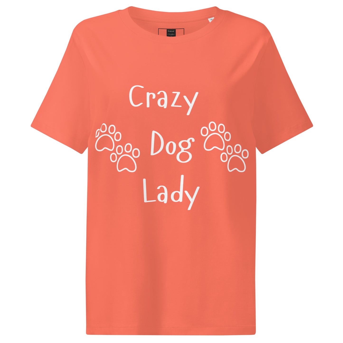Orange Crazy Dog Lady Tee