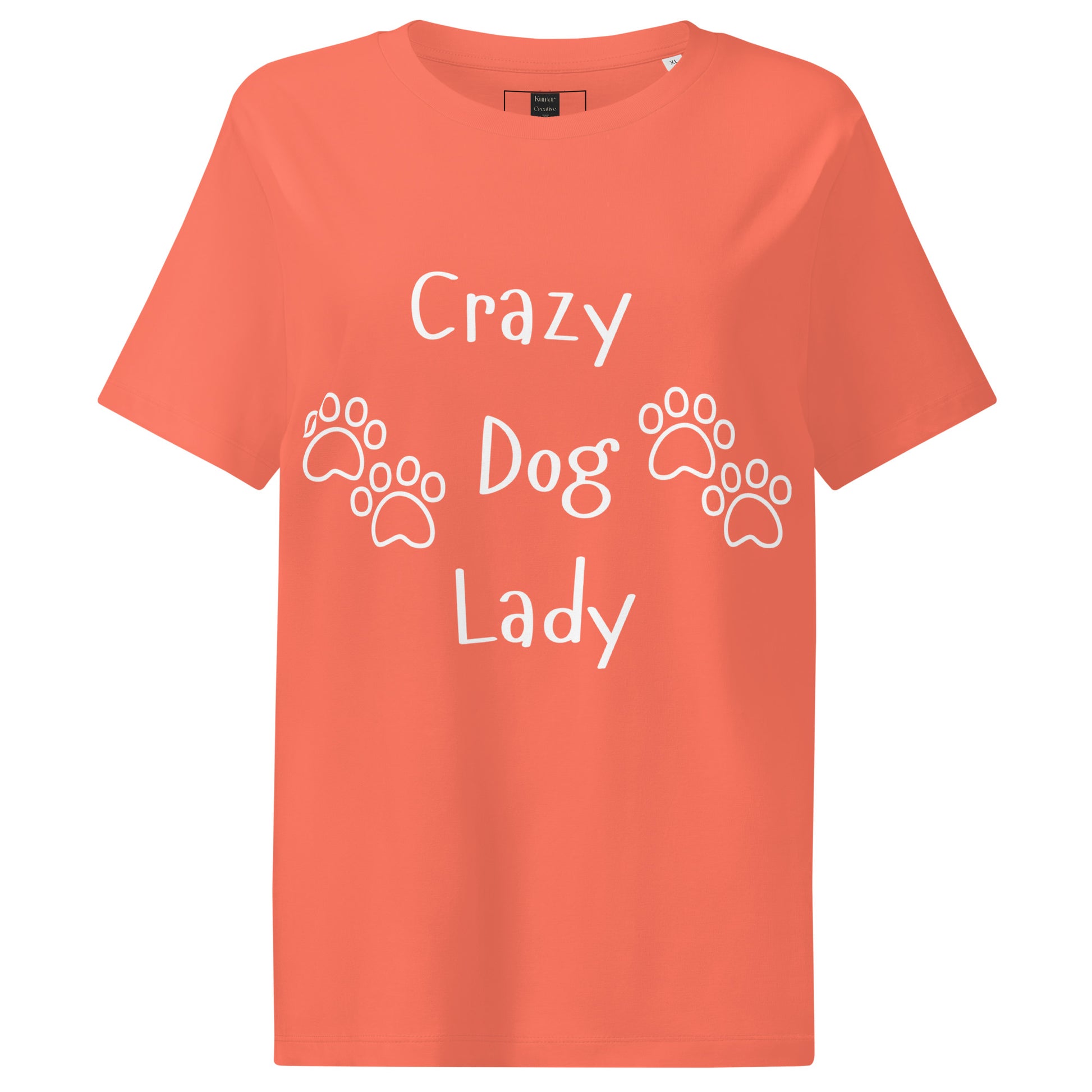Orange Crazy Dog Lady Tee
