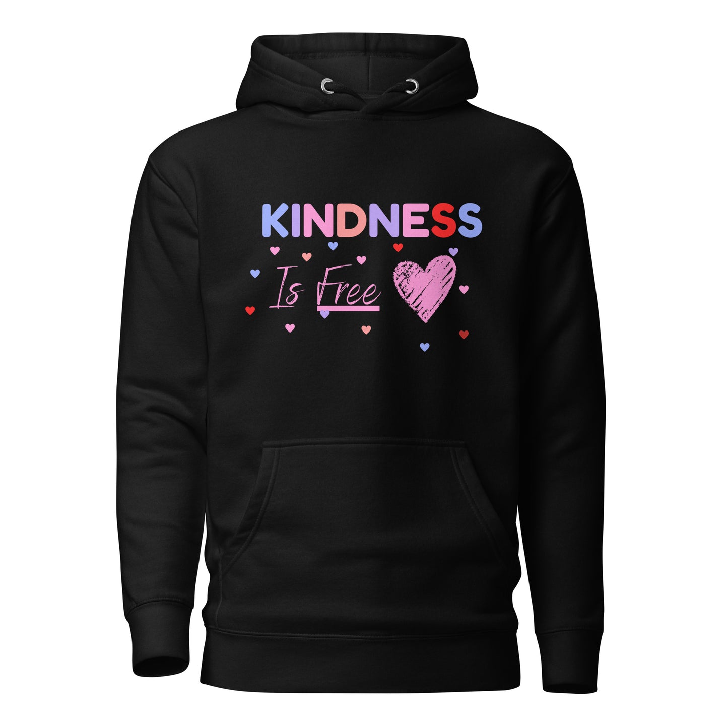 Women's Kindness Is Free Black Hoodie