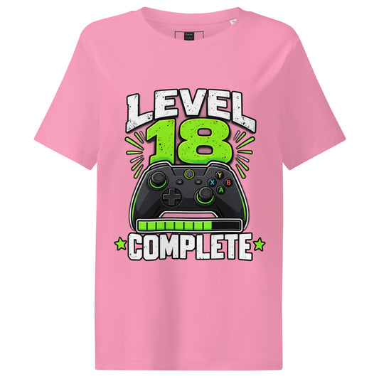 Women's Level 18 Complete Birthday Pink T-Shirt