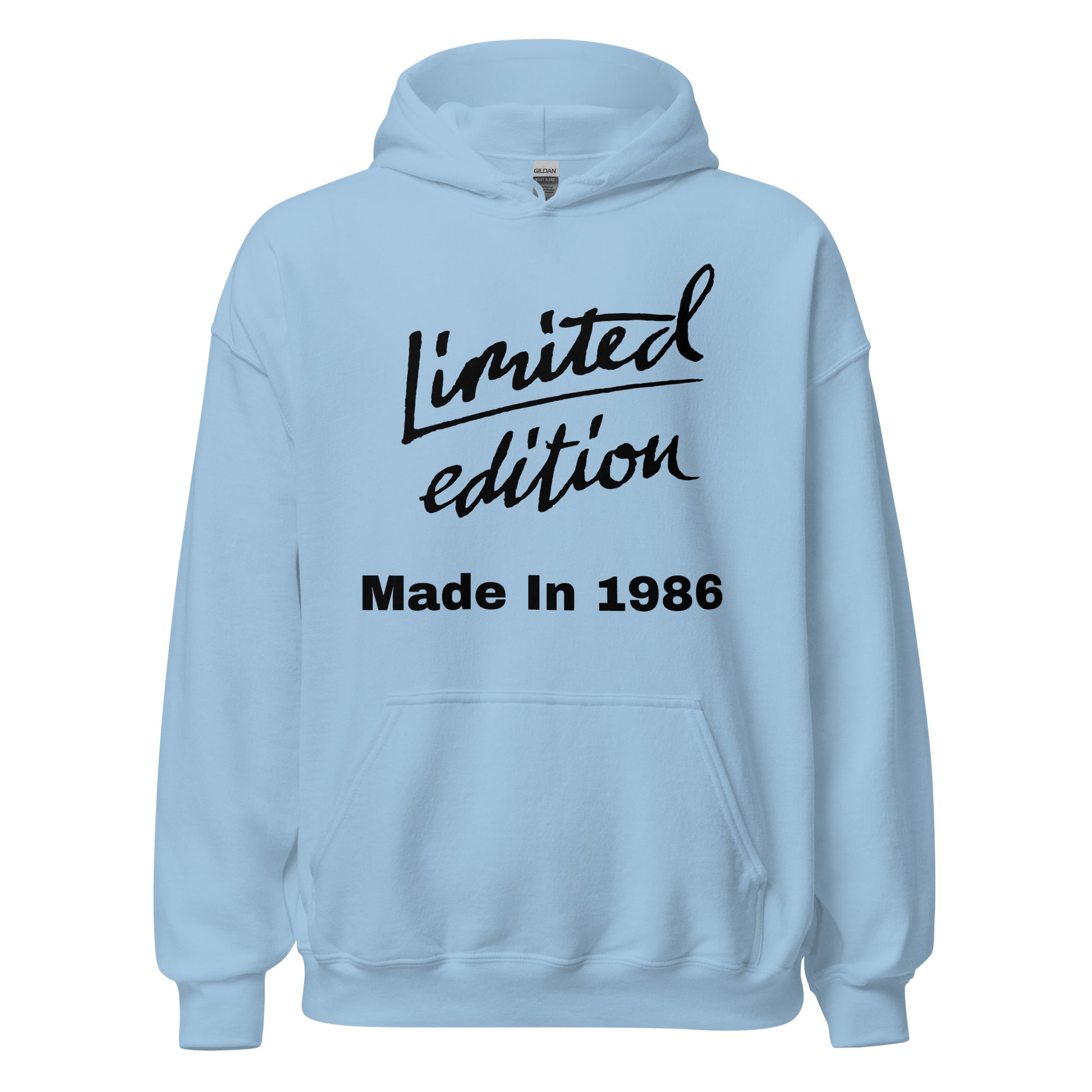 Women's Limited Edition Made In 1986 Hoodie (Blue)