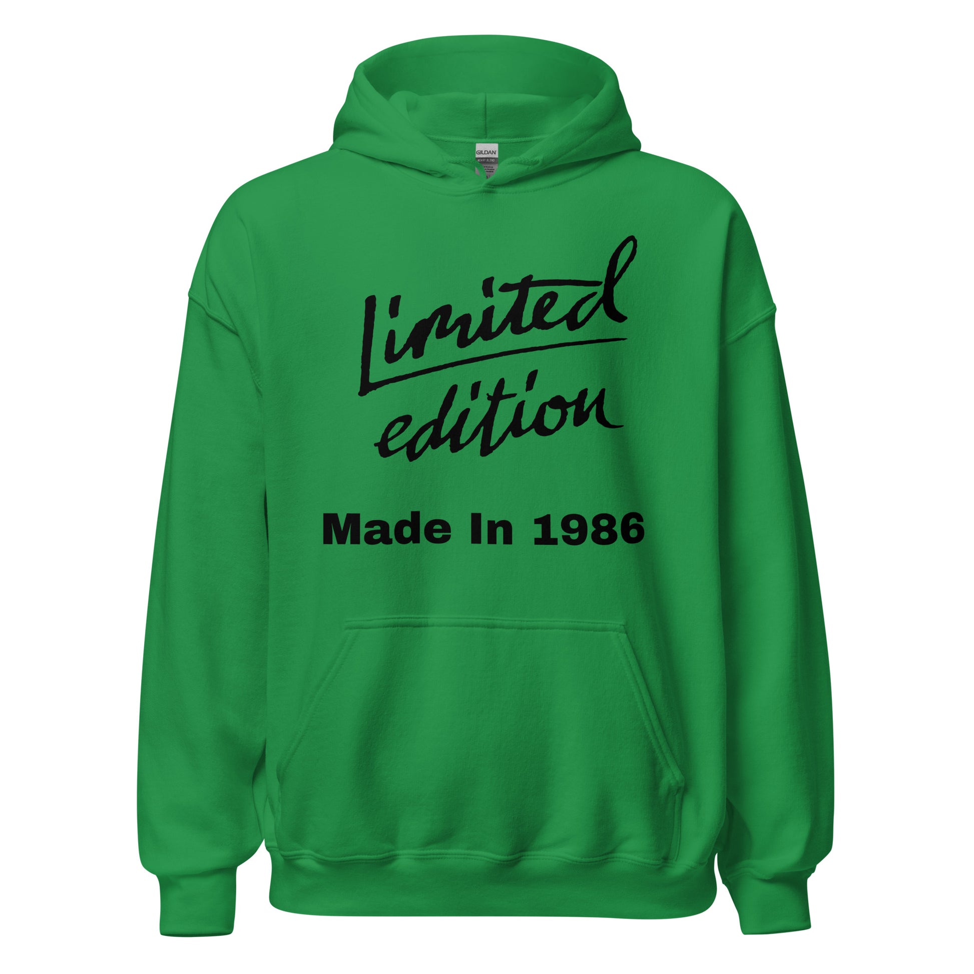 Women's Made In 1986 Limited Edition Green Hoodie