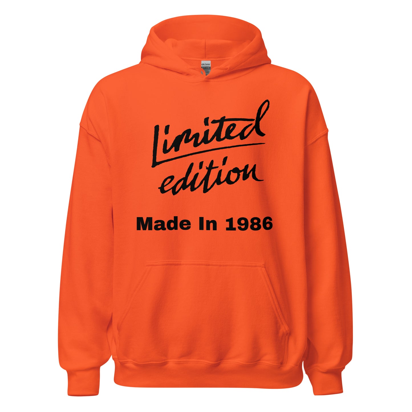 Women's Limited Edition Made In 1986 Hoodie Orange
