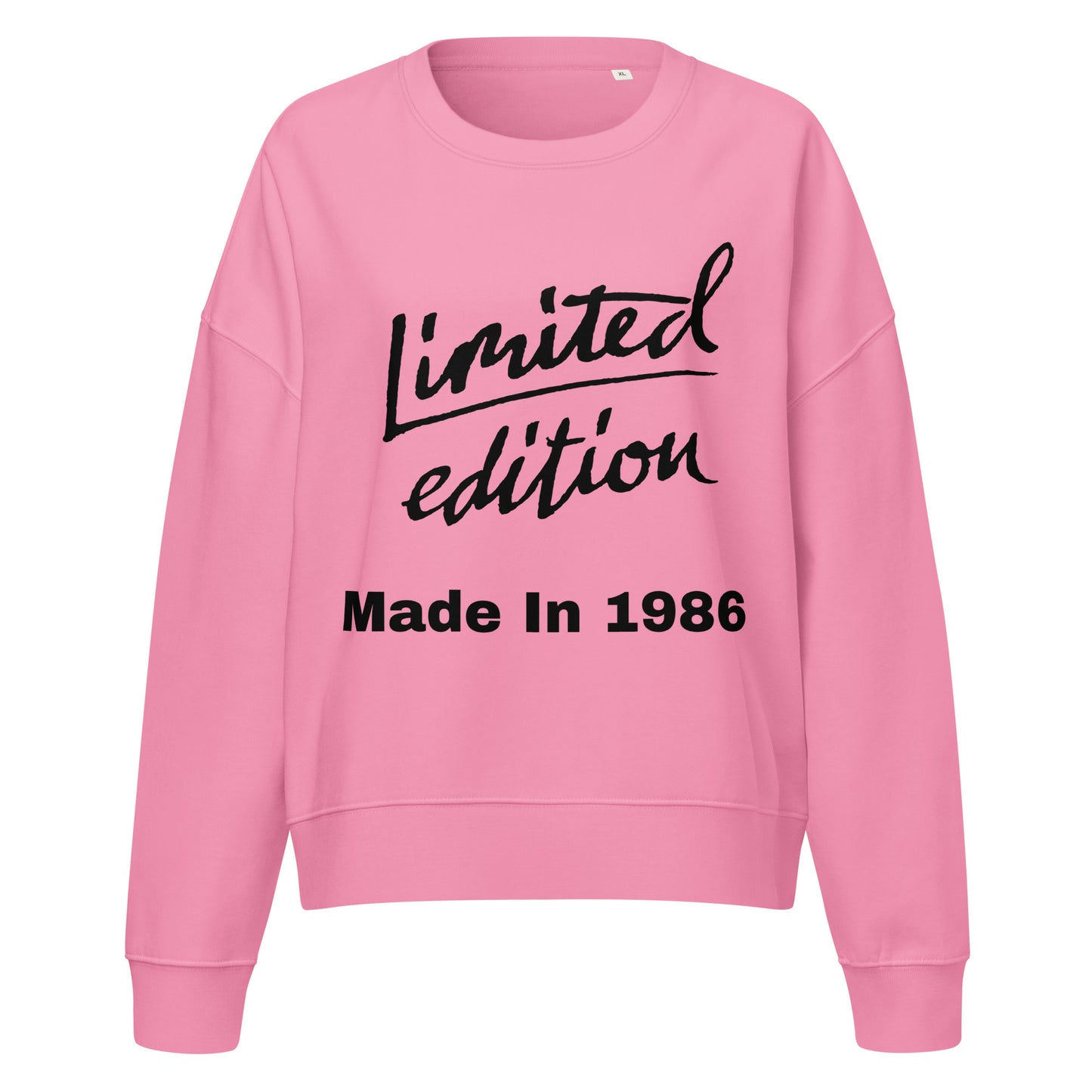 Women's Limited Edition made In 1986 Pink Sweat Top
