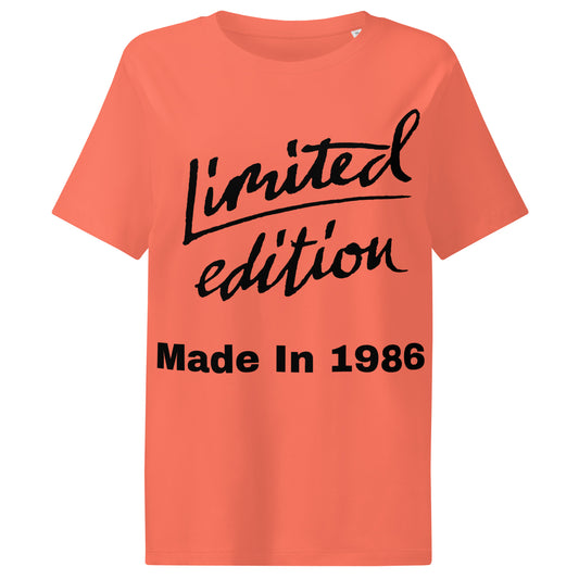 Women's Limited Edition Made In 1986 Orange Tee
