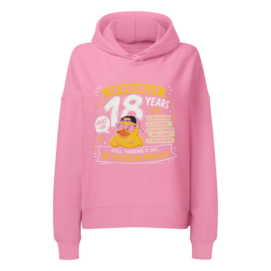 Women's Officially 18 Years Old Pink Hoodie