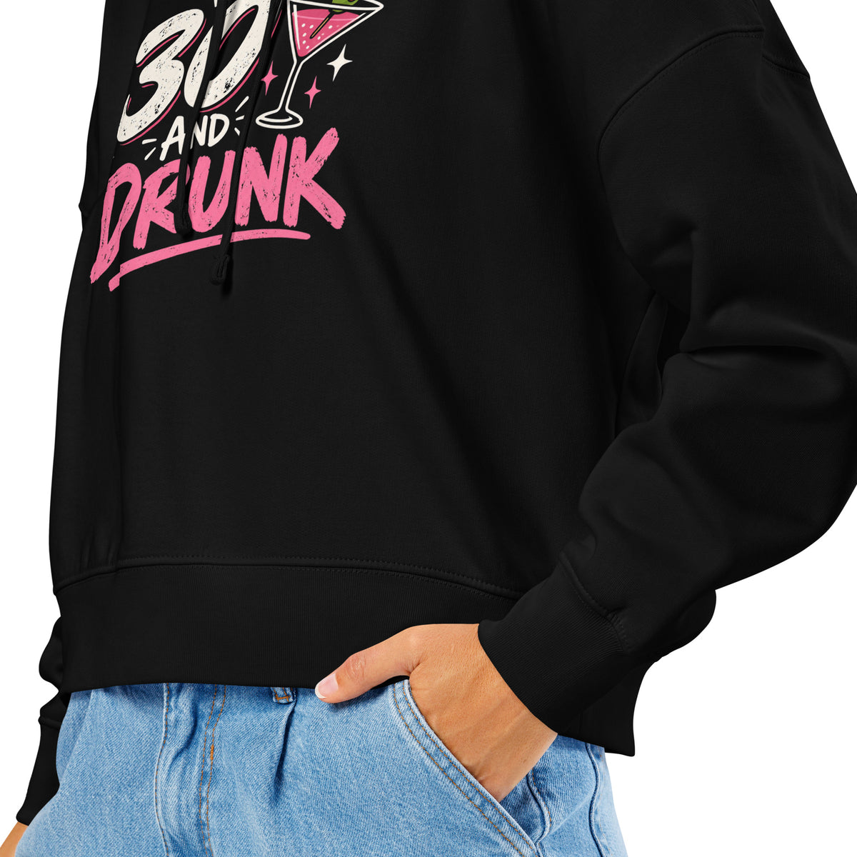 Women's 30 And Drunk Black Hoodie