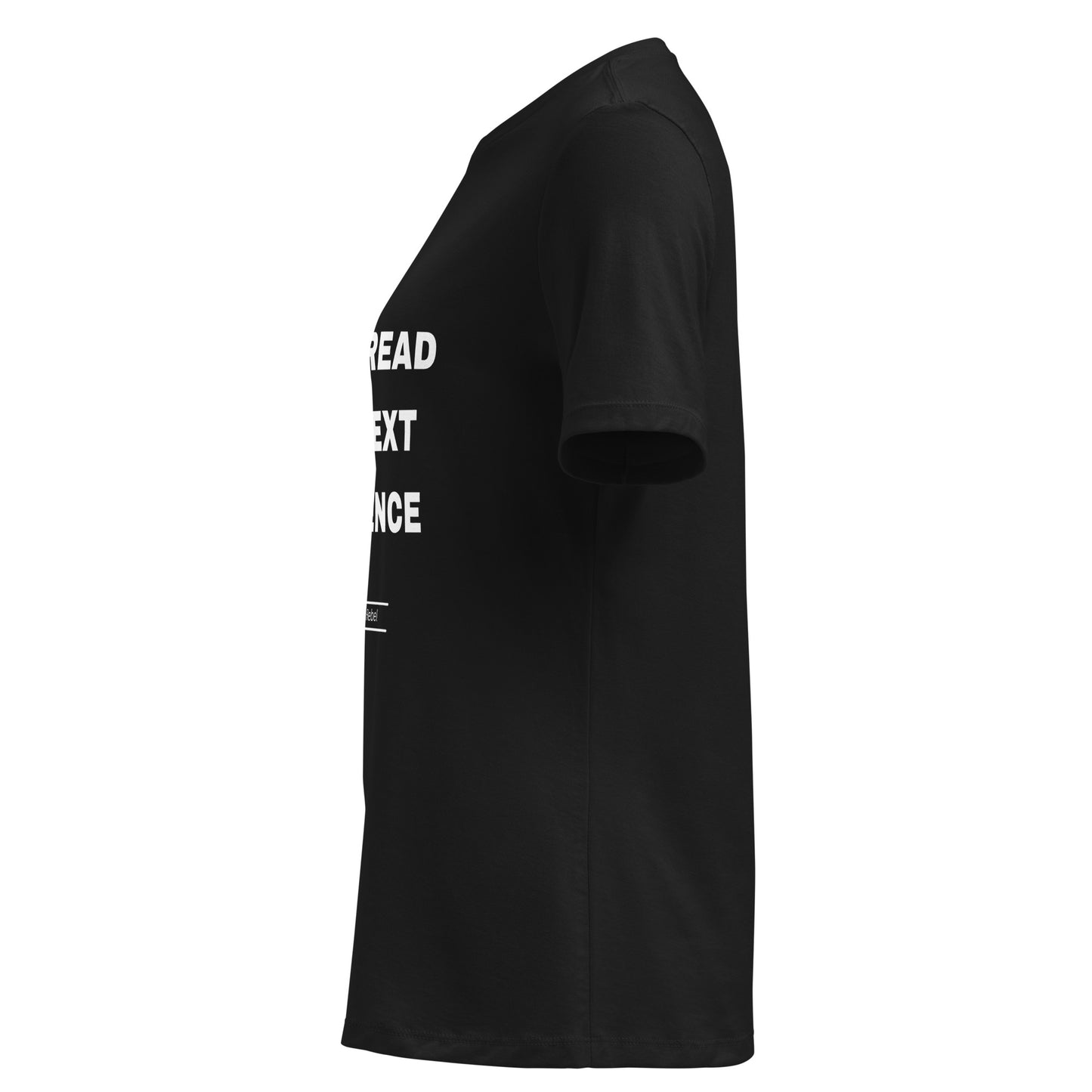 Side of Women's Black Don't Read The Next Sentence Tee
