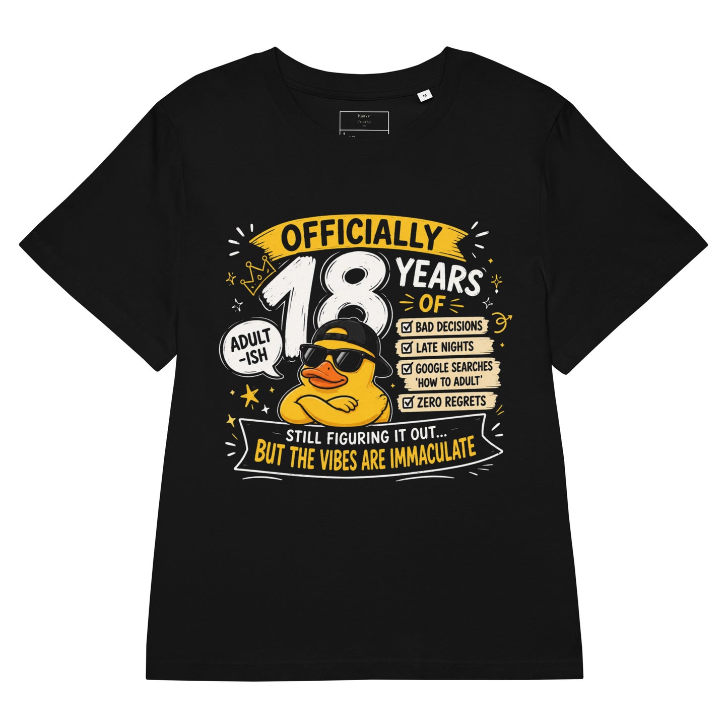 Women's Black Officially 18 Years Old Tee