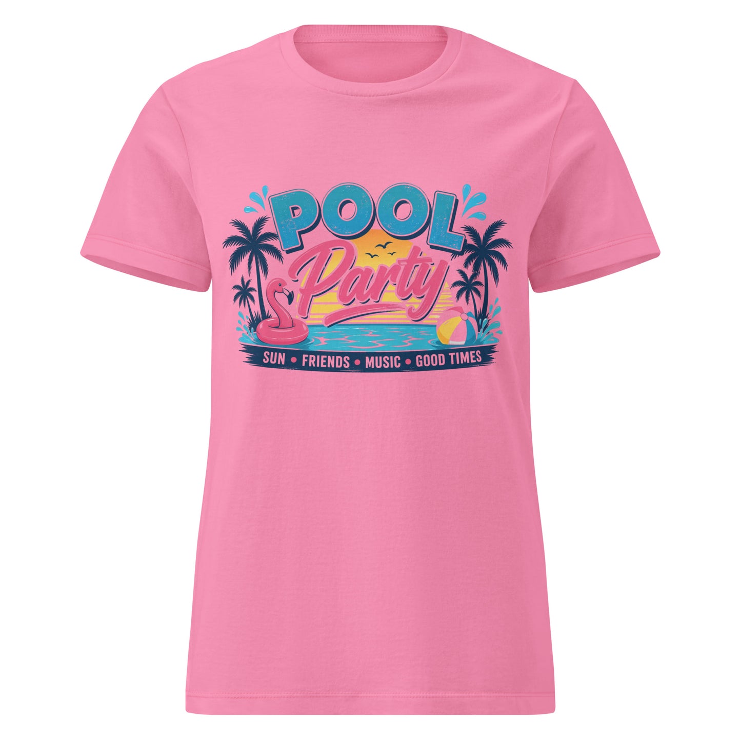 Women's Pool Party Pink Tee