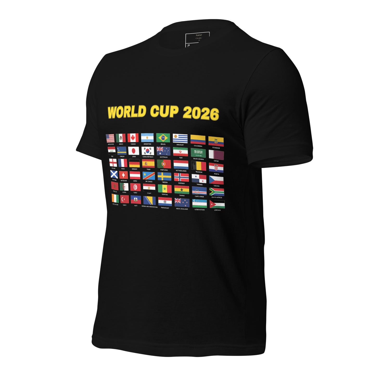 Side Of World Cup 2026 Flags Tee