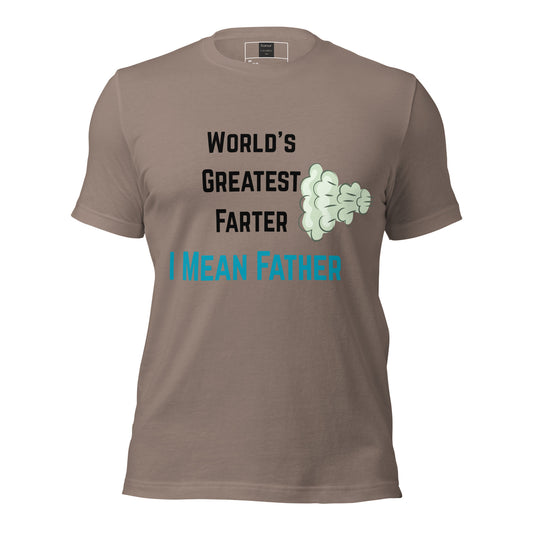 World's Greatest Farter I Mean father Grey Tee